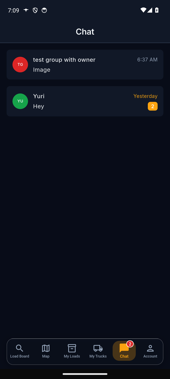 Chat with dispatch